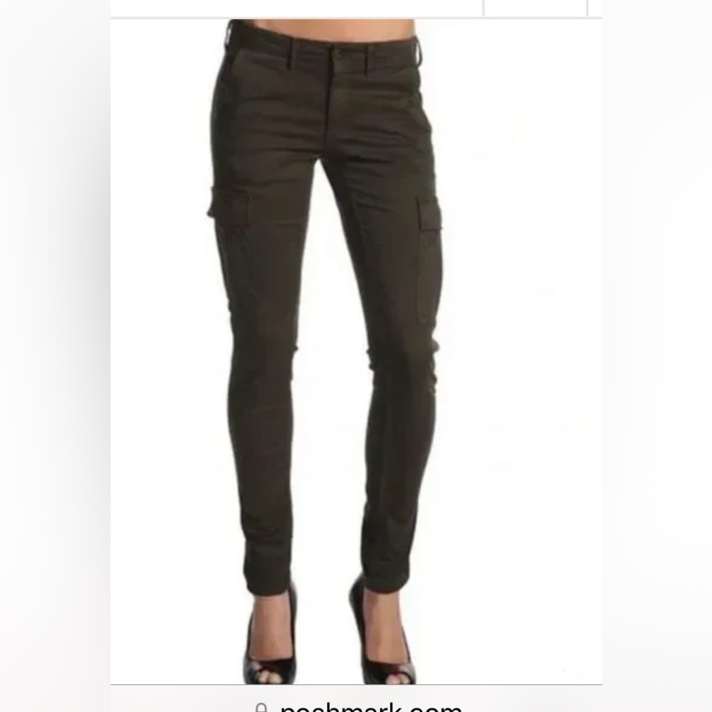 AG ADRIANO GOLDSCHMEID SLIM black cargoes skinny straight 24
